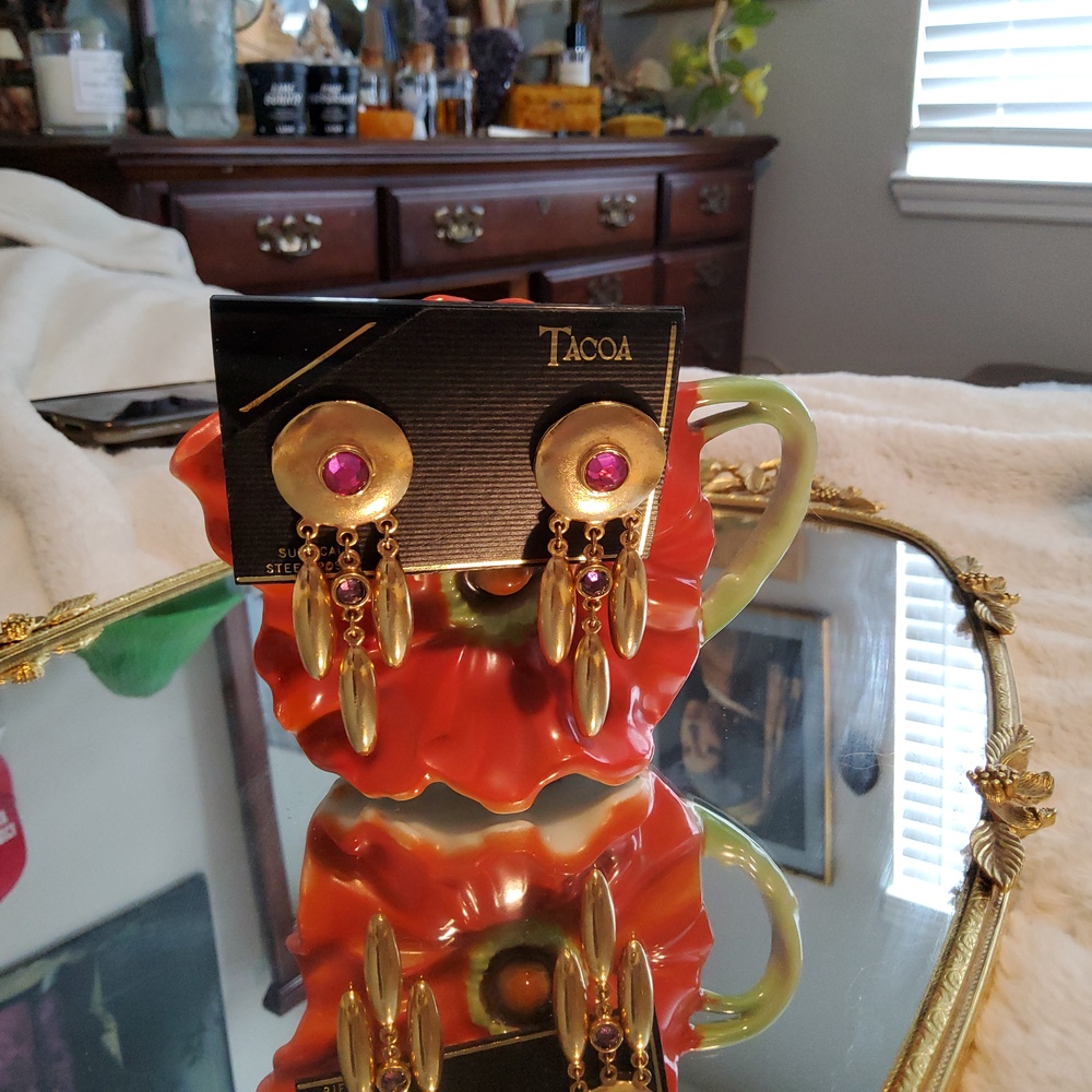 Vintage 80's Tacoa drop earrings
